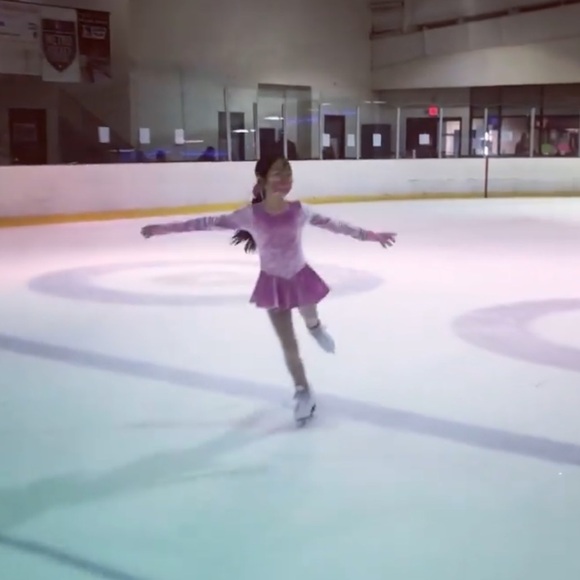 Pink Ice Skating Dress - Picture 6 of 7